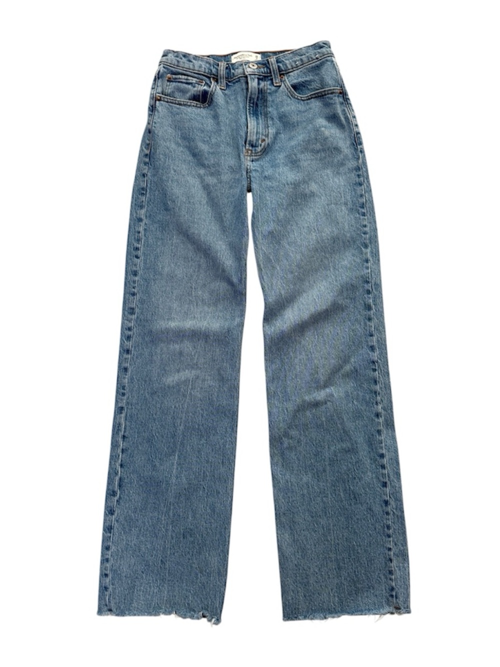 Abercrombie 90s Relaxed Hi-Rise Medium Wash Denim Jeans, women’s 26/2